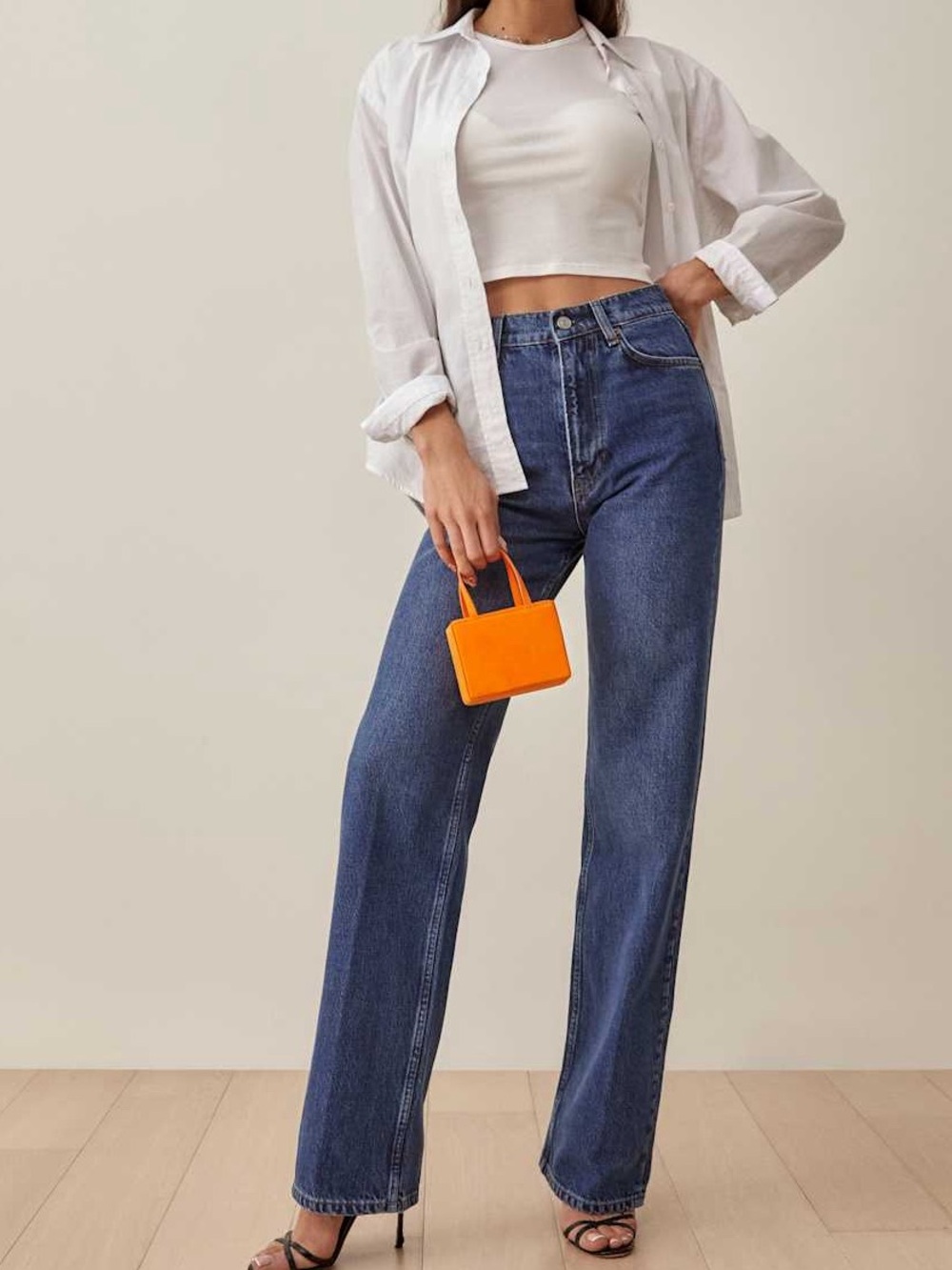 REFORMATION Wilder High Rise Wide Leg Jeans NWT